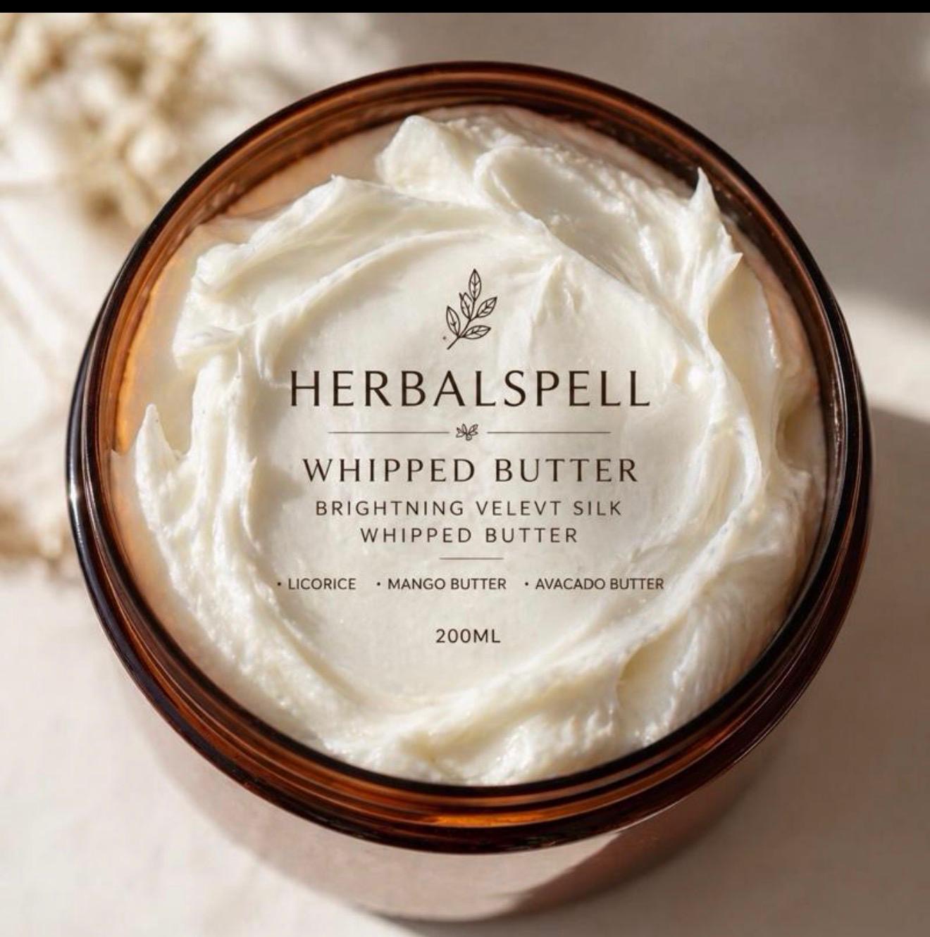Organic Brightening Velvet Silk Whipped Body Butter With Licorice Extract & Sweet Orange