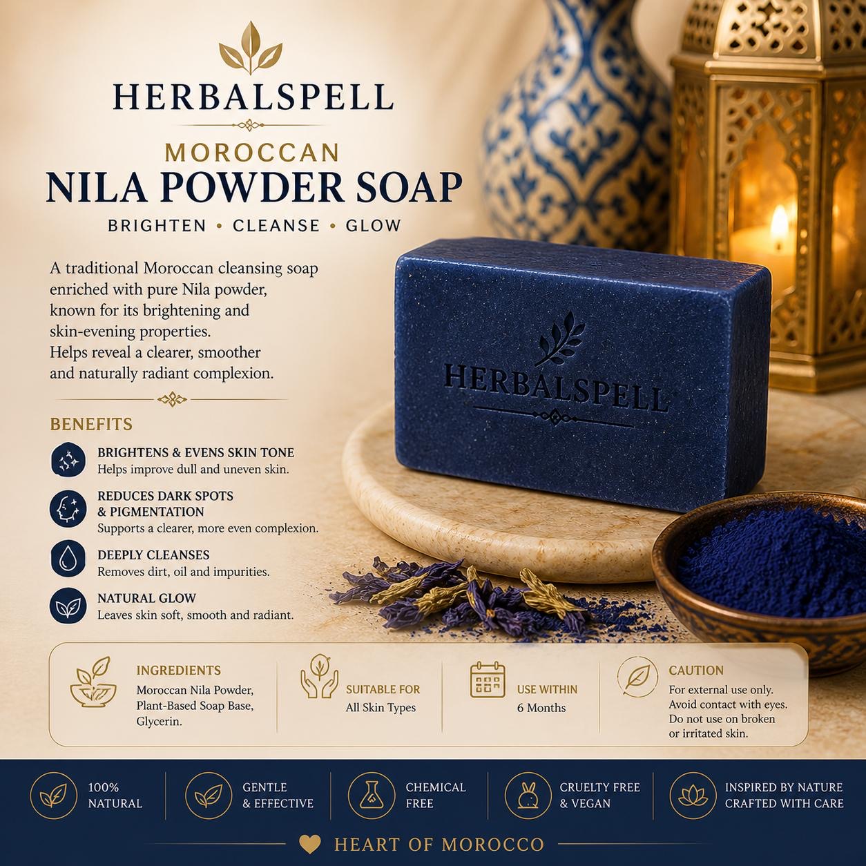 Moroccan Nila Powder Brightening Soap