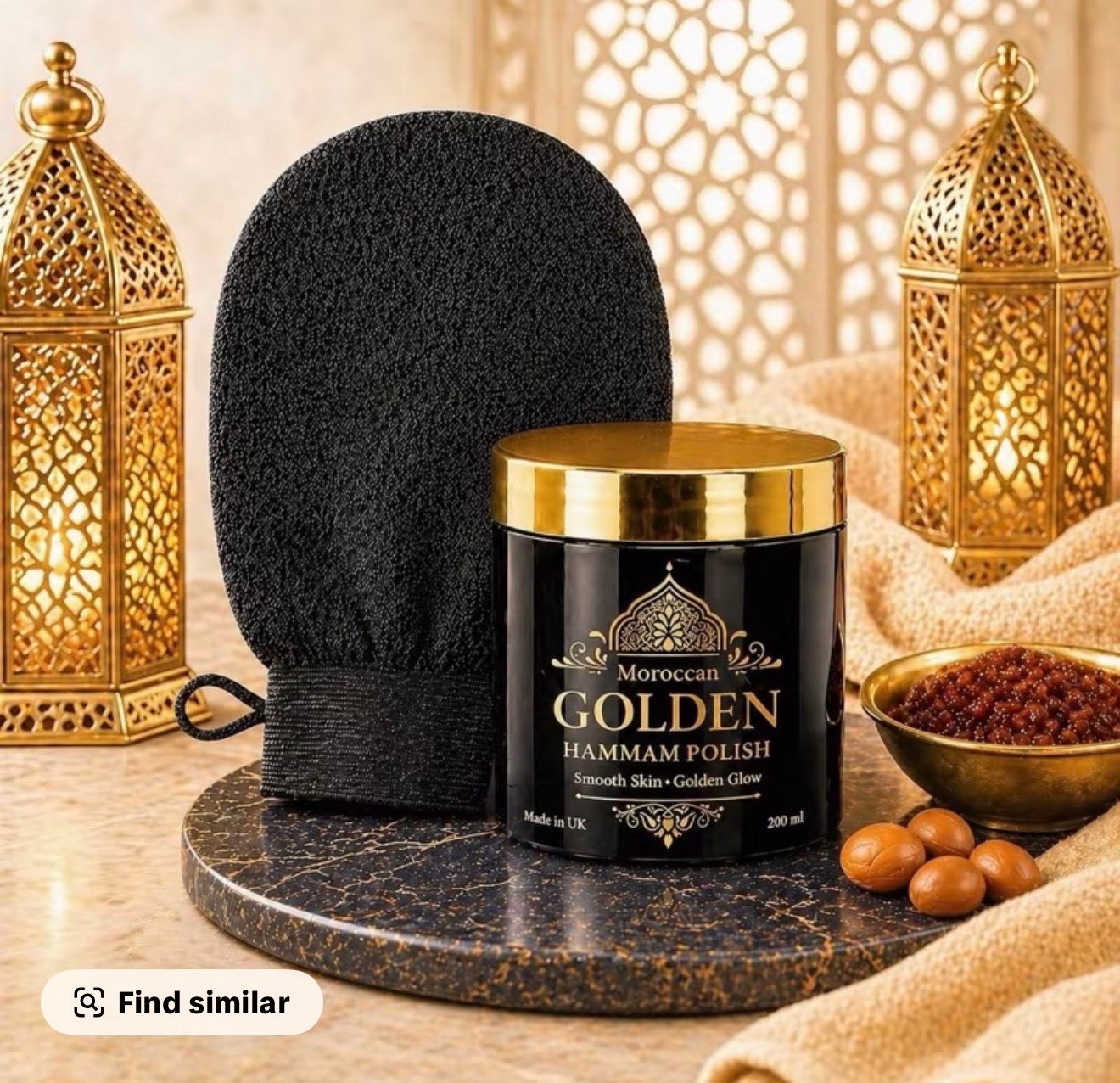 Luxury Moroccan Gold Hammam scrub
