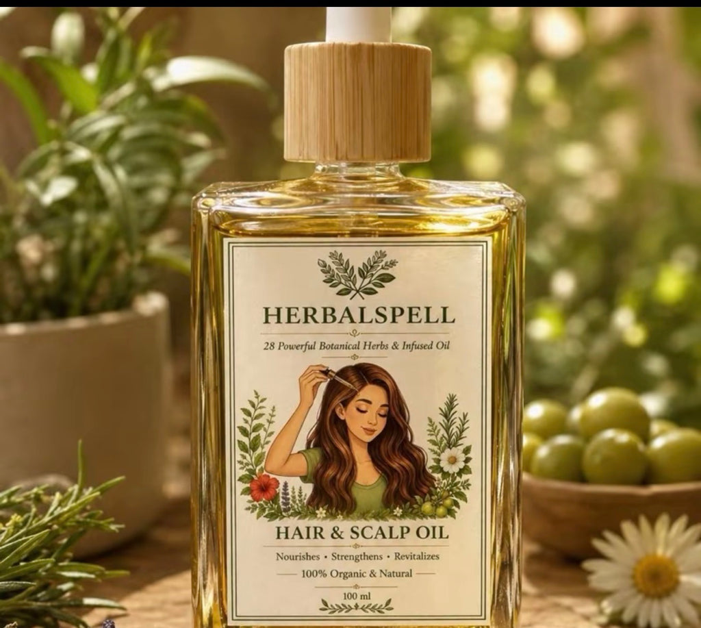 100% Natural 28 Herbs Infused Hair Oil | Growth | Anti-Hair Fall Support & Deep Scalp Nourishment 100ml