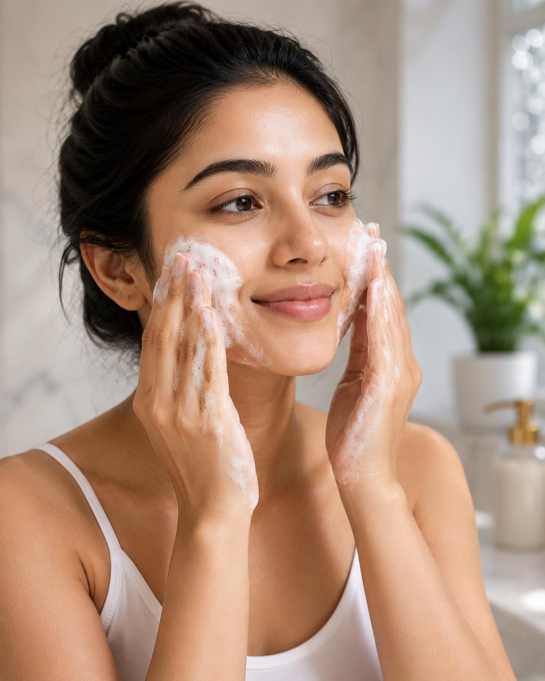 Saffron Brightening Face Wash | Niacinamide+B3,Saffron + Rice water & Turmeric Brightening Glow face Cleanser for Facial Skin Repair.